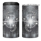 New Zealand Matariki Ururangi 4 in 1 Can Cooler Tumbler Maori Moko Grey Galaxy