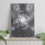 New Zealand Matariki Ururangi Canvas Wall Art Maori Moko Grey Galaxy
