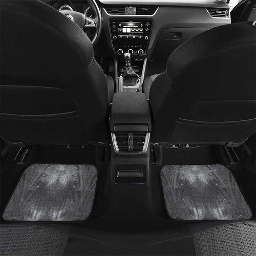New Zealand Matariki Ururangi Car Mats Maori Moko Grey Galaxy