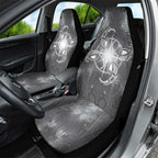New Zealand Matariki Ururangi Car Seat Cover Maori Moko Grey Galaxy