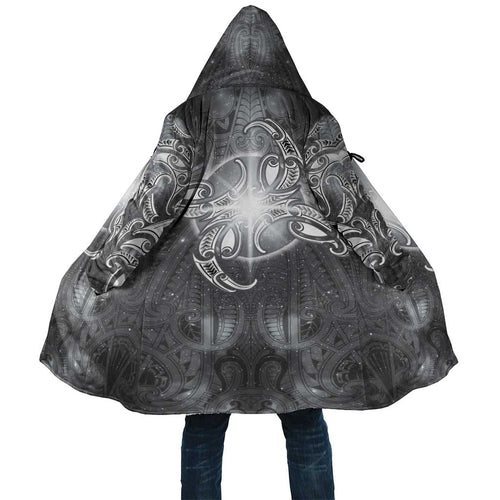 New Zealand Matariki Ururangi Cloak Maori Moko Grey Galaxy