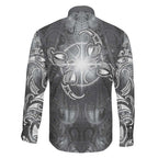 New Zealand Matariki Ururangi Family Matching Mermaid Dress and Hawaiian Shirt Maori Moko Grey Galaxy