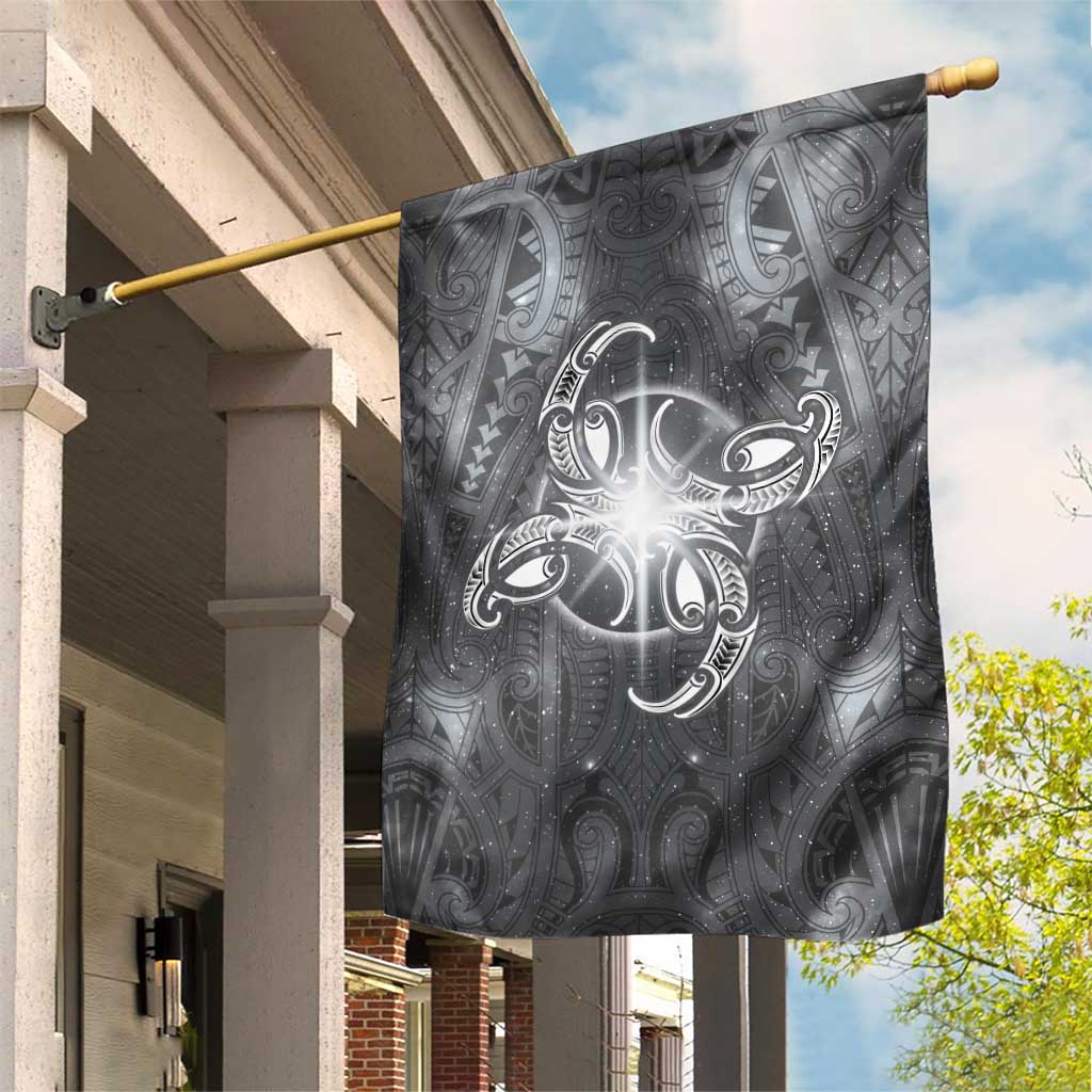 New Zealand Matariki Ururangi Garden Flag Maori Moko Grey Galaxy
