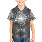 New Zealand Matariki Ururangi Hawaiian Shirt Maori Moko Grey Galaxy
