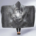 New Zealand Matariki Ururangi Hooded Blanket Maori Moko Grey Galaxy