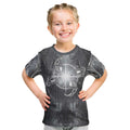 New Zealand Matariki Ururangi Kid T Shirt Maori Moko Grey Galaxy