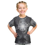 New Zealand Matariki Ururangi Kid T Shirt Maori Moko Grey Galaxy