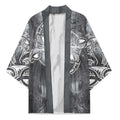 New Zealand Matariki Ururangi Kimono Maori Moko Grey Galaxy