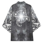New Zealand Matariki Ururangi Kimono Maori Moko Grey Galaxy