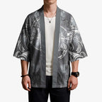 New Zealand Matariki Ururangi Kimono Maori Moko Grey Galaxy