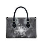 New Zealand Matariki Ururangi Leather Bag Maori Moko Grey Galaxy