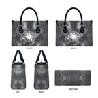 New Zealand Matariki Ururangi Leather Bag Maori Moko Grey Galaxy