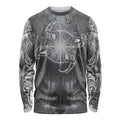 New Zealand Matariki Ururangi Long Sleeve Shirt Maori Moko Grey Galaxy