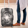 New Zealand Matariki Ururangi Luggage Cover Maori Moko Grey Galaxy