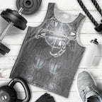 New Zealand Matariki Ururangi Men Tank Top Maori Moko Grey Galaxy