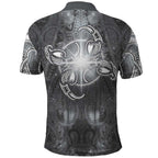 New Zealand Matariki Ururangi Polo Shirt Maori Moko Grey Galaxy