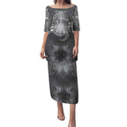 New Zealand Matariki Ururangi Puletasi Maori Moko Grey Galaxy