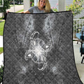 New Zealand Matariki Ururangi Quilt Maori Moko Grey Galaxy