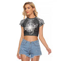 New Zealand Matariki Ururangi Raglan Cropped T Shirt Maori Moko Grey Galaxy