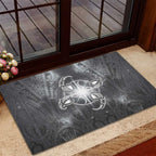 New Zealand Matariki Ururangi Rubber Doormat Maori Moko Grey Galaxy