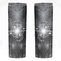 New Zealand Matariki Ururangi Skinny Tumbler Maori Moko Grey Galaxy
