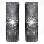 New Zealand Matariki Ururangi Skinny Tumbler Maori Moko Grey Galaxy
