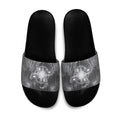 New Zealand Matariki Ururangi Slide Sandals Maori Moko Grey Galaxy