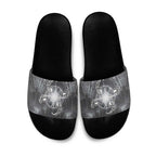 New Zealand Matariki Ururangi Slide Sandals Maori Moko Grey Galaxy