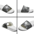New Zealand Matariki Ururangi Slide Sandals Maori Moko Grey Galaxy