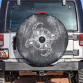 New Zealand Matariki Ururangi Spare Tire Cover Maori Moko Grey Galaxy