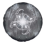 New Zealand Matariki Ururangi Spare Tire Cover Maori Moko Grey Galaxy
