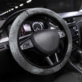 New Zealand Matariki Ururangi Steering Wheel Cover Maori Moko Grey Galaxy