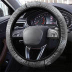 New Zealand Matariki Ururangi Steering Wheel Cover Maori Moko Grey Galaxy