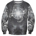 New Zealand Matariki Ururangi Sweatshirt Maori Moko Grey Galaxy