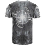 New Zealand Matariki Ururangi T Shirt Maori Moko Grey Galaxy