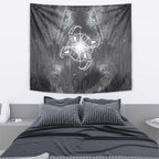 New Zealand Matariki Ururangi Tapestry Maori Moko Grey Galaxy