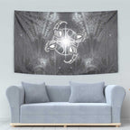 New Zealand Matariki Ururangi Tapestry Maori Moko Grey Galaxy