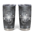 New Zealand Matariki Ururangi Tumbler Cup Maori Moko Grey Galaxy