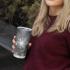 New Zealand Matariki Ururangi Tumbler Cup Maori Moko Grey Galaxy