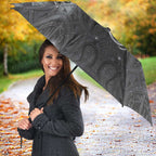 New Zealand Matariki Ururangi Umbrella Maori Moko Grey Galaxy