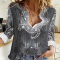 New Zealand Matariki Ururangi Women Casual Shirt Maori Moko Grey Galaxy