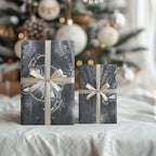 New Zealand Matariki Ururangi Wrapping Paper Maori Moko Grey Galaxy