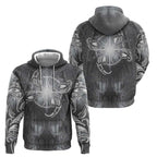 New Zealand Matariki Ururangi Zip Hoodie Maori Moko Grey Galaxy
