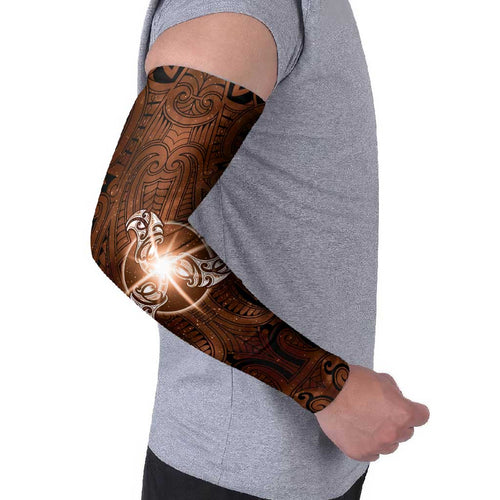 New Zealand Matariki Tupuanuku Arm Sleeves Maori Moko Brown Galaxy