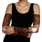 New Zealand Matariki Tupuanuku Arm Sleeves Maori Moko Brown Galaxy