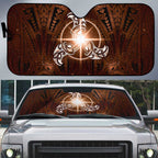 New Zealand Matariki Tupuanuku Auto Sun Shade Maori Moko Brown Galaxy