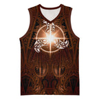 New Zealand Matariki Tupuanuku Basketball Jersey Maori Moko Brown Galaxy