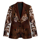 New Zealand Matariki Tupuanuku Blazer Maori Moko Brown Galaxy