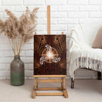 New Zealand Matariki Tupuanuku Canvas Wall Art Maori Moko Brown Galaxy