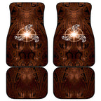 New Zealand Matariki Tupuanuku Car Mats Maori Moko Brown Galaxy